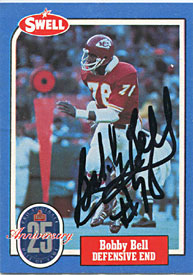 Bobby Bell Autographed/Signed 1988 Sewell Card