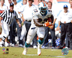 Ronnie Brown Autographed / Signed Running with the Ball 8x10 Photo