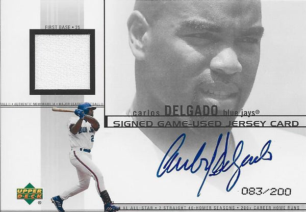 Carlos Delgado Upper Deck Jersey Card #83/200