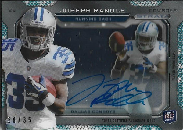 Joseph Randle Autographed Rookie Topps Card #29/35
