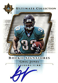 Greg Jones Factory Signed 2004 Upper Deck ROOKIE Signatures Card