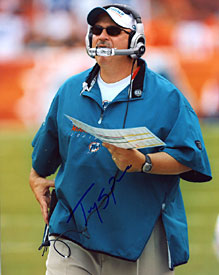 Tony Sparano Autographed / Signed Miami Dolphins 8x10 Photo