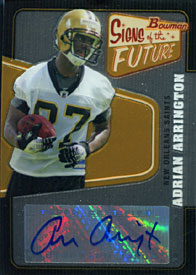 Adrian Arrington Signed 2008 Score Select Rookie Card