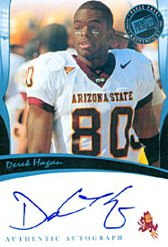 Derek Hagan Autographed / Signed 2006 Press Pass Authentic Autograph Football Card