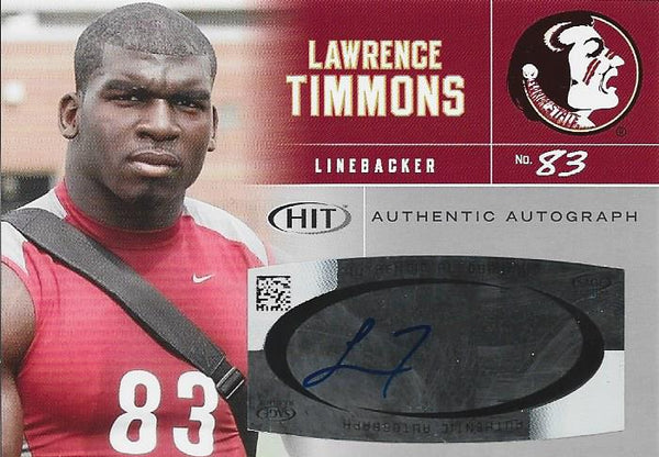 Lawrence Timmons Autographed Sage Card