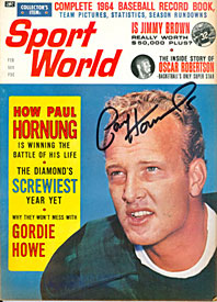 Paul Hurnung Autographed / Signed Sport World Magazine