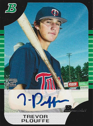 Trevor Plouffe 2005 Autographed Bowman Rookie Card