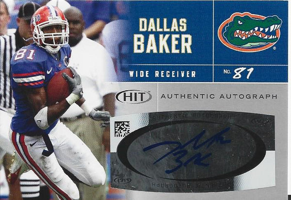 Dallas Baker Autographed Sage Card