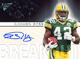 DeShawn Wynn Autographed / Signed 2007 Topps Green Bay Packers Football Card
