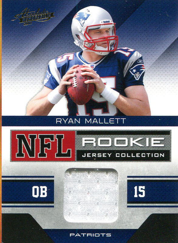 Ryan Mallett Unsigned 2011 Absolute Memorabilia Rookie Jersey Card