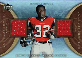 Jerious Norwood 2007 Upper Deck Artifacts Event-Worn Material Card