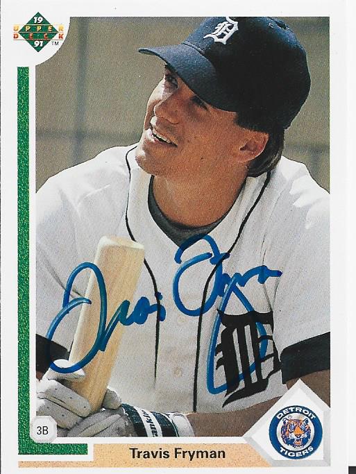 Travis Fryman Autographed Upper Deck 1991 Card