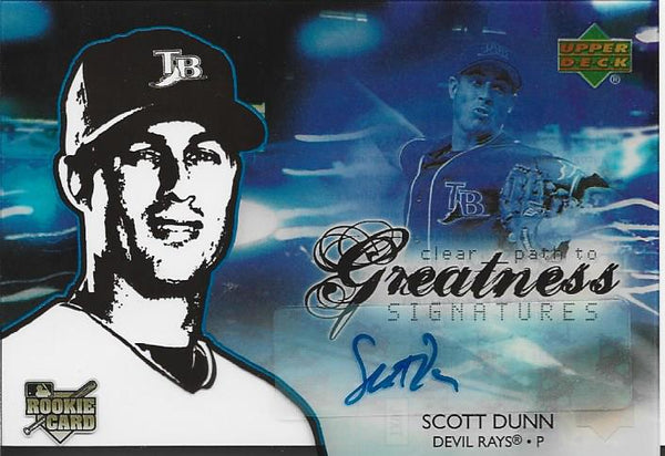 Scott Dunn 2006 Autographed Upper Deck Rookie Card