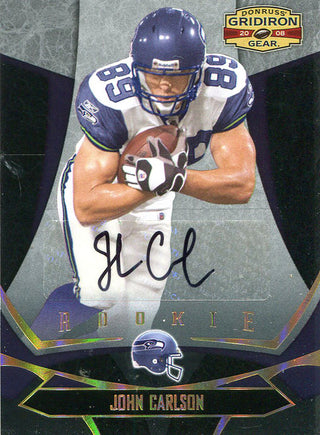 John Carlson Autographed 2008 Donruss Gridiron Rookie Card