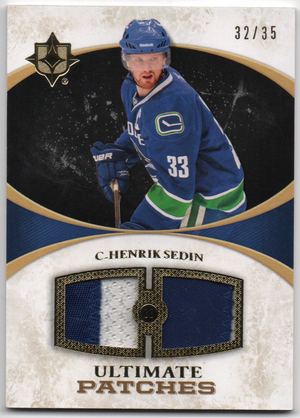 Henrik Sedin 2010-11 Upper Deck Ultimate Collection Jersey Card