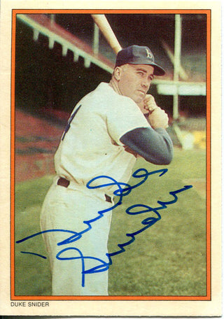 Duke Snider Autographed 1985 Topps Card