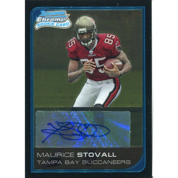Maurice Stovall Autographed 2006 Bowman Chrome Rookie Card