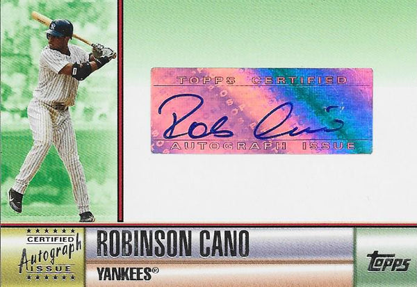 Robinson Cano Autographed Topps Card