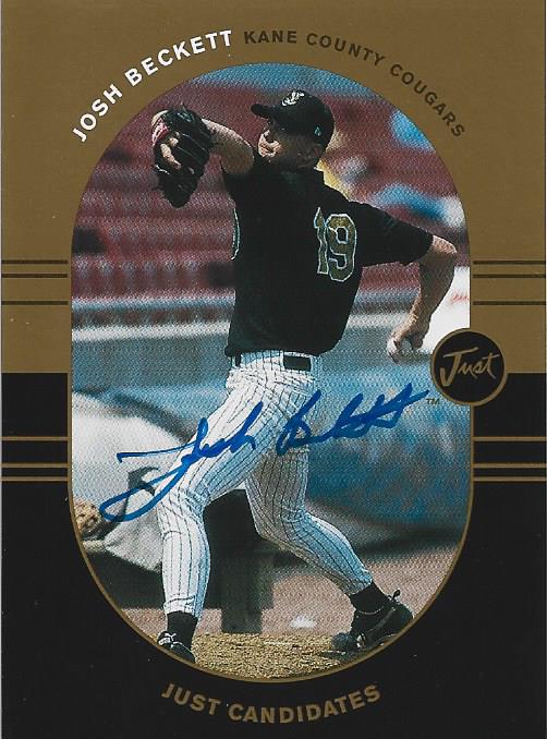 Josh Beckett Autographed Just Card #35/100