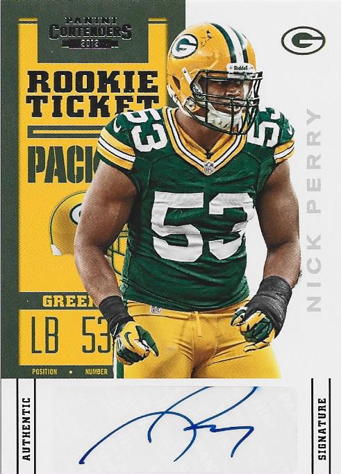 Nick Perry Autographed 2012 Panini Card