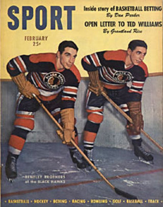 Sport Magazine - Bentley Brothers Chicago Blackhawks - February 1947