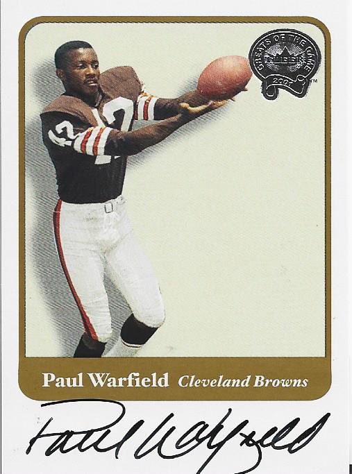 Paul Warfield Autographed 2001 Fleer Card