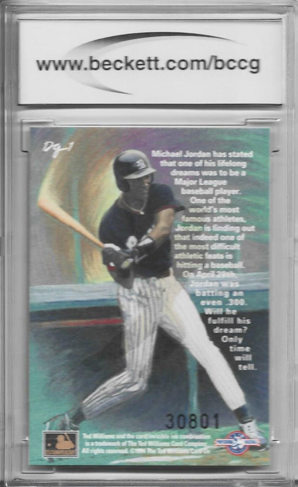 Michael Jordan 1994 Ted Williams Dan Gardiner Collection Card- BECKETT