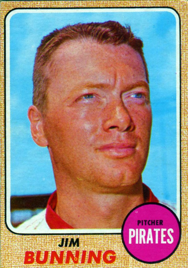 Jim Bunning Unsigned1968 Baseball Card