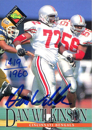 Dan Wilkinson Autographed 1994 Classic Rookie Card