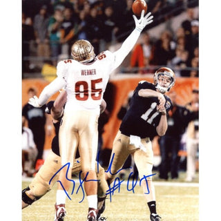 Bjoern Werner Autographed Florida State Seminoles8x10 Photo