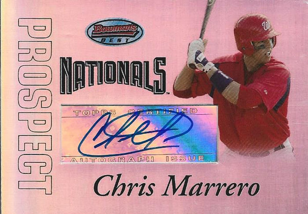 Chris Marrero Autographed Bowman's Best Card