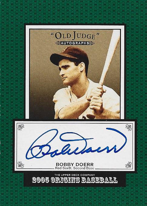 Bobby Doerr 2005 Autographed Upper Deck Card