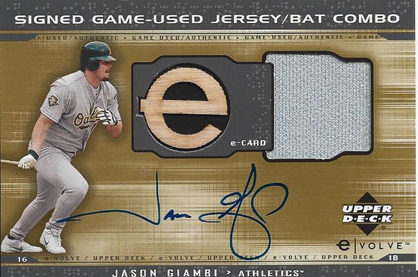 Jason Giambi Autograph Baseball Card