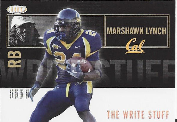 Marshawn Lynch 2007 HIT Card