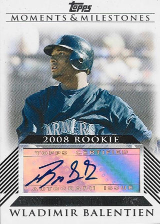Wladimir Balentien Autographed Topps Rookie Card