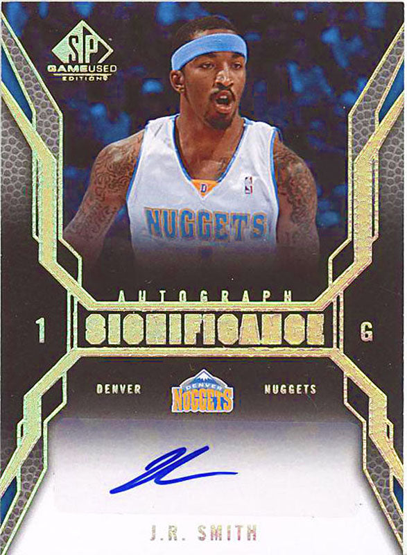 J.R. Smith Autographed / Signed 2007 Upper Deck SP Signifigance Card #SI-JS