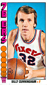 Billy Cunningham Unsigned Topps Basketball Card