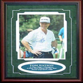 Tom Watson Autographed / Signed Framed 8x10 Photo