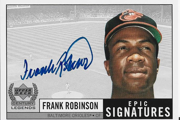 Frank Robinson 1999 Autographed Upper Deck Card