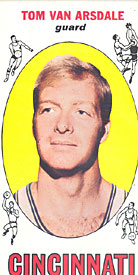 Tom Van Arsdale Topps 1969-70 Basketball Rookie Card