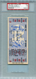 1947 Army Vs. Notre Dame November 8. Notre Dame Stadium Full Game Ticket  PSA 7