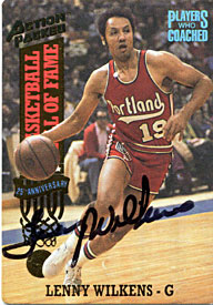 Lenny Wilkens Autographed / Signed 1993 Action Packed Card