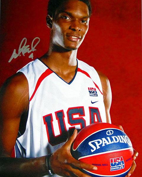 Chris Bosh Autographed / Signed Team USA 16x20 Photo