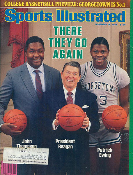 Patrick Ewing Ronald Reagan John Thompson Sports Illustrated Magazine