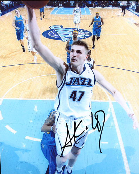 Andrei Kirolenko Autographed / Signed Utah Jazz 8x10 Photo