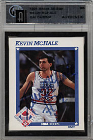 Kevin McHale Signed 1991 NBA Hoops Card