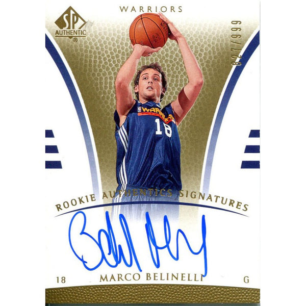 Marco Belinelli Autographed 2007-2008 Upper Deck SP Card