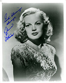 June Haver Autographed / Signed 8x10 Photo