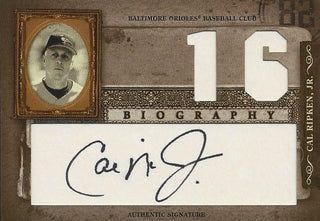 Cal Ripken Jr.  Autographed Donruss Playoff Card
