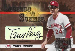 Tony Perez Autographed Donruss Signature Series Card